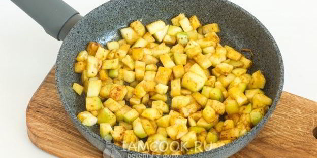 гречневая каша с кабачками и адыгейским сыром