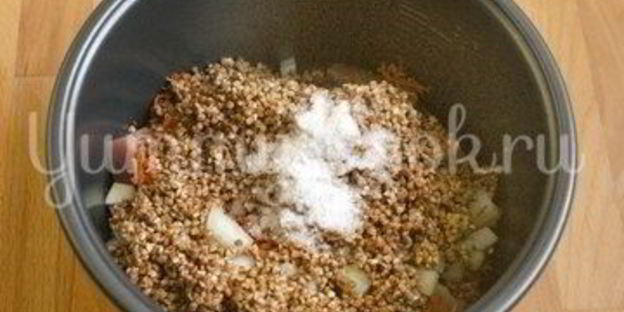 гречневая каша с мясом в мультиварке