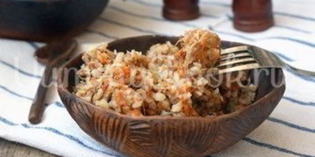 гречневая каша с мясом в мультиварке
