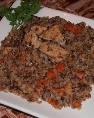 Каша гречневая с мясом