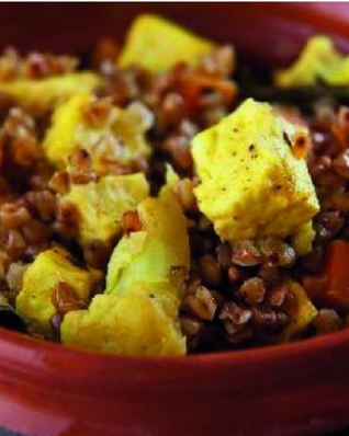 Вегетарианская гречка с овощами