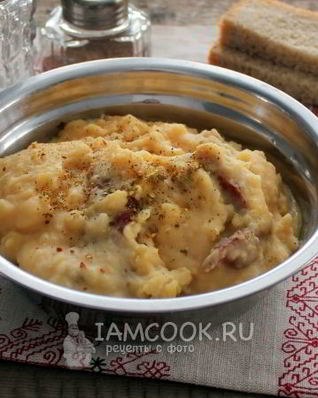 Каша гороховая с копченостями