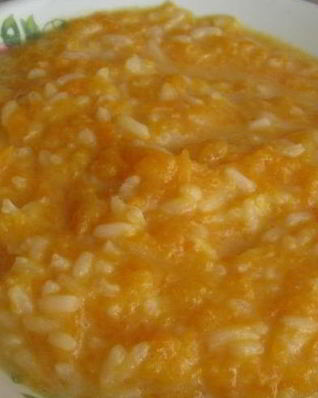 Каша из тыквы с рисом и молоком