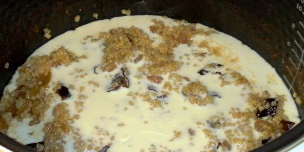 каша пшенная на яблочном соке