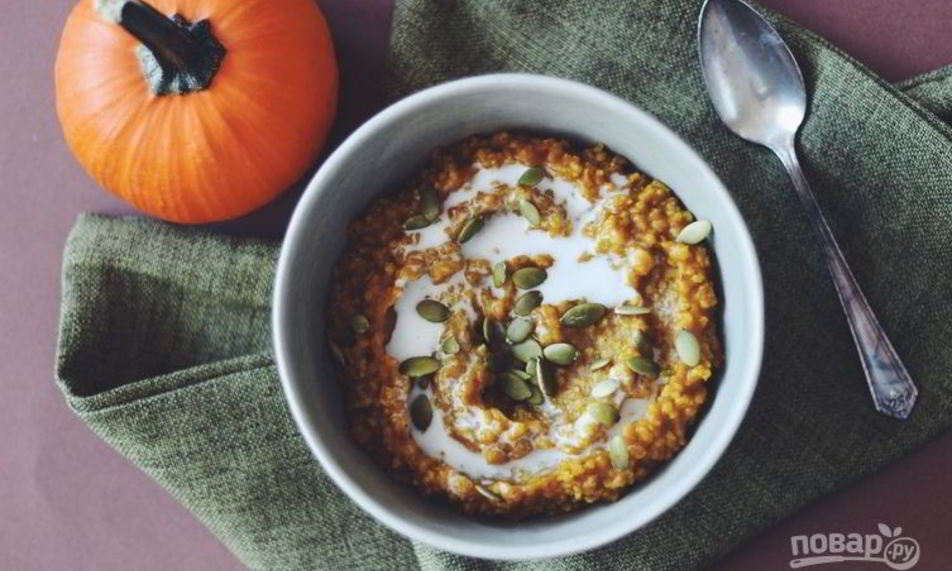 Рецепт каши пшенной с тыквой