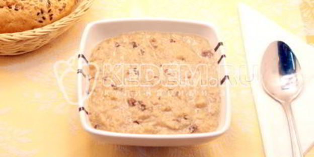 каша рисовая с бананом и черносливом