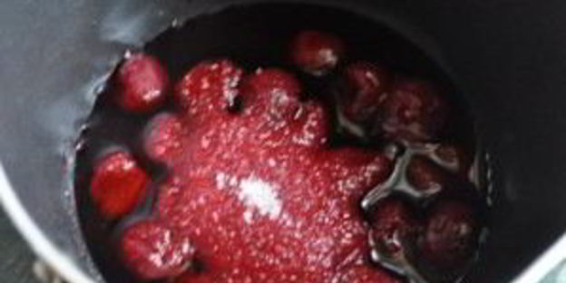 каша с вишней