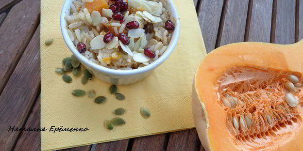 каша в тыковке веселый хэллоуин