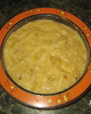 Кукурузная каша с бананом