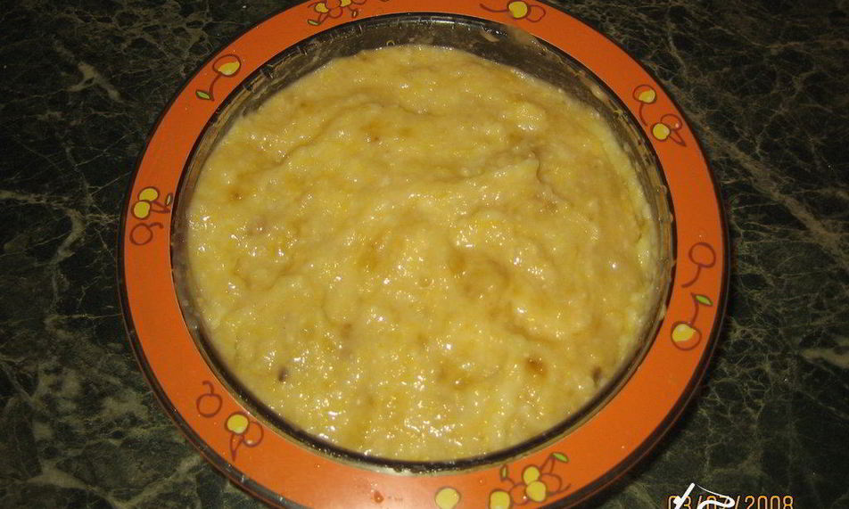 Рецепт кукурузной каши с бананом