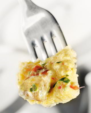 Кукурузная каша с грибами и шафраном