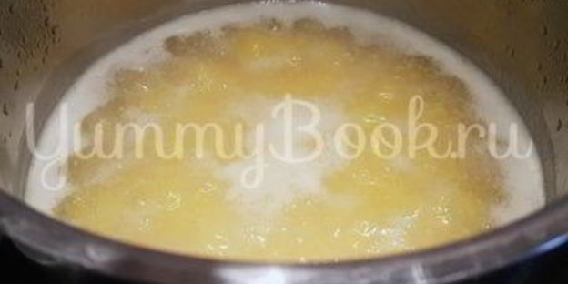 кукурузная каша с курицей и грибами