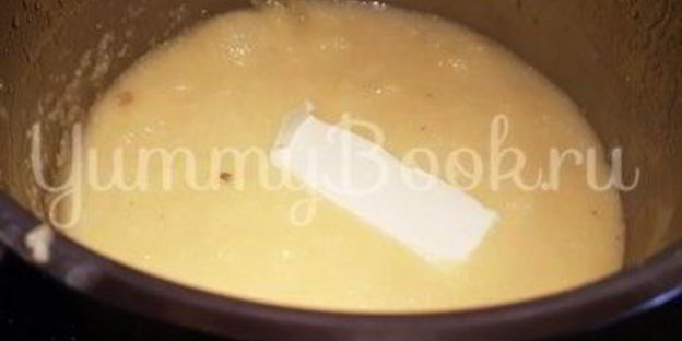 кукурузная каша с курицей и грибами