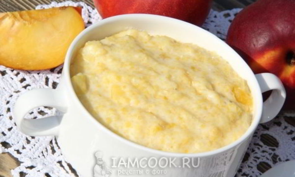 Рецепт кукурузной каши с нектарином
