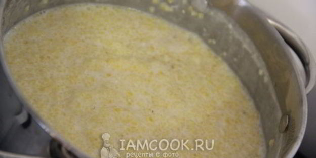 кукурузная каша с нектарином