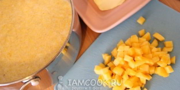 кукурузная каша с нектарином