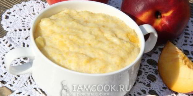 кукурузная каша с нектарином