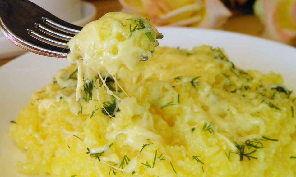 Рецепт кукурузной каши с сыром