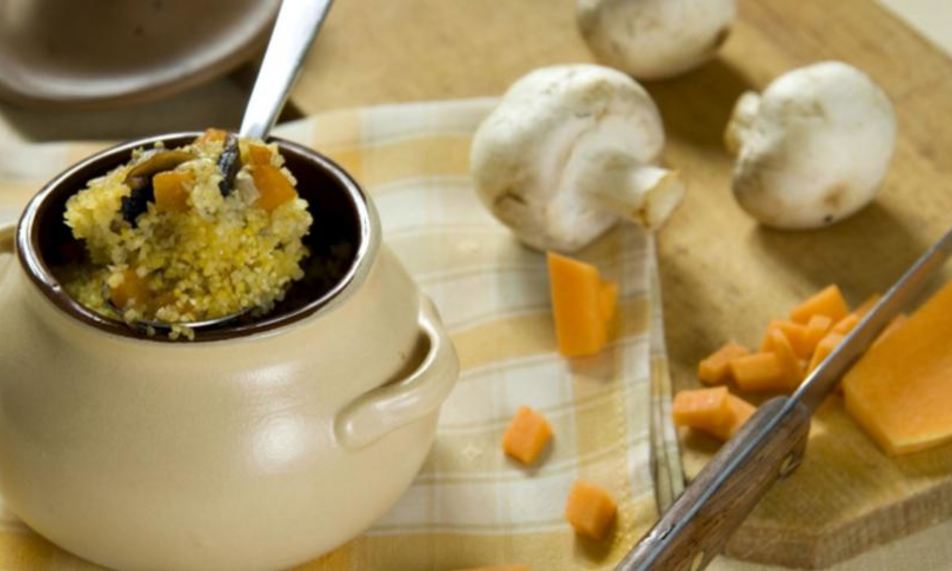 Рецепт кукурузной каши с тыквой и грибами
