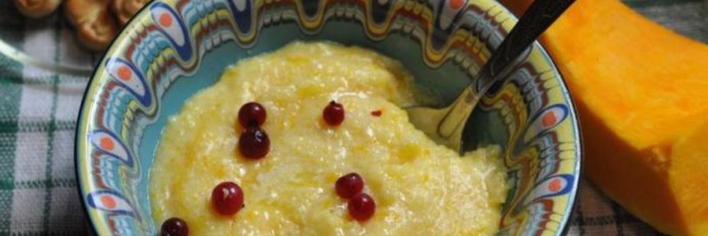 Кукурузная каша с тыквой