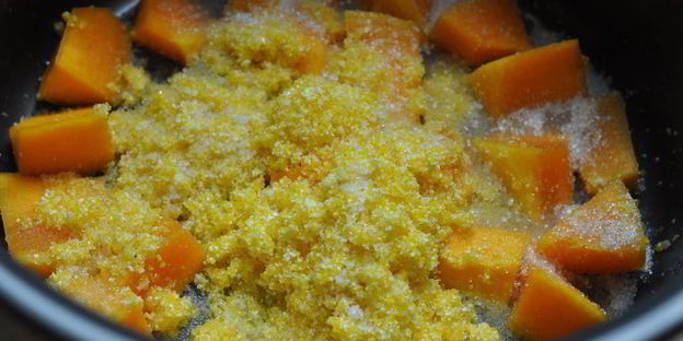 кукурузная каша с тыквой