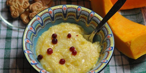 кукурузная каша с тыквой