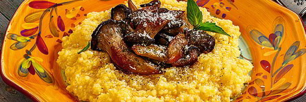 Мамалыга с грибами