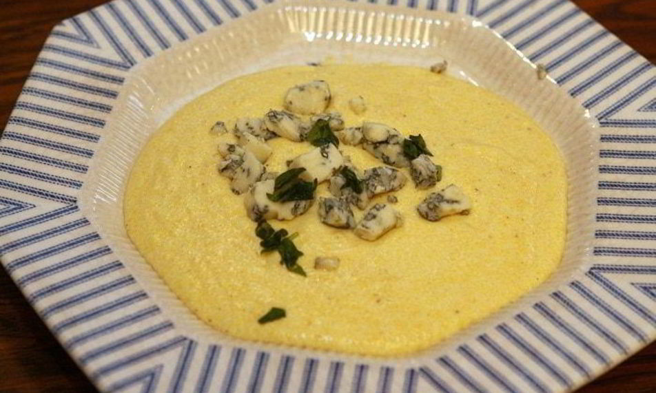 Рецепт поленты с горгонзолой