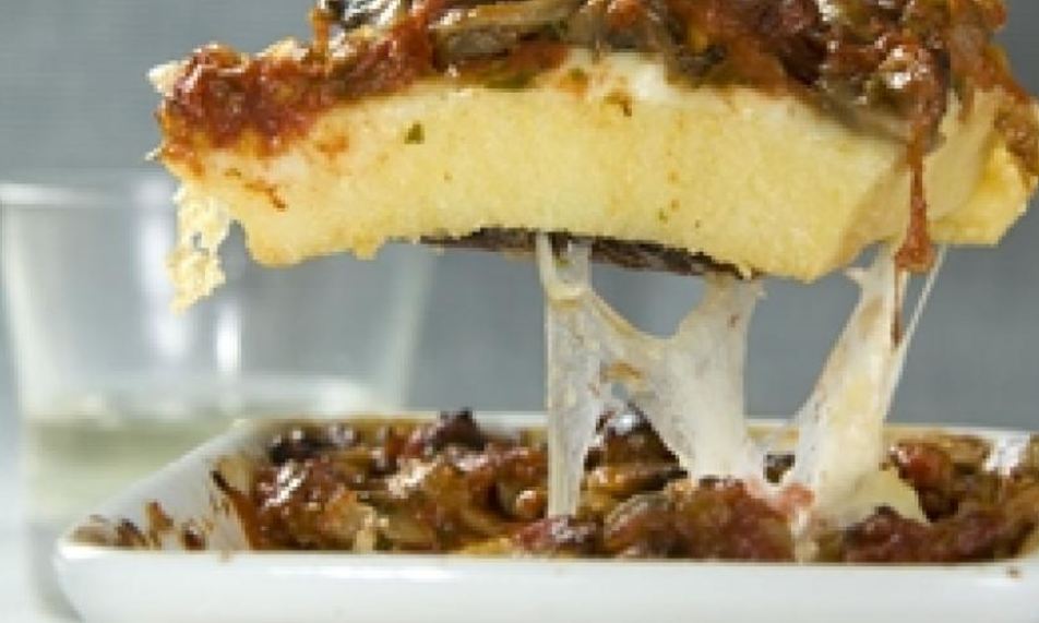 Рецепт поленты с грибами и шафраном