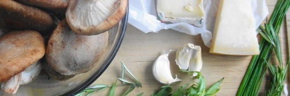 Полента с грибами