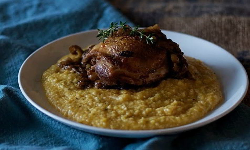 Рецепт поленты с курицей