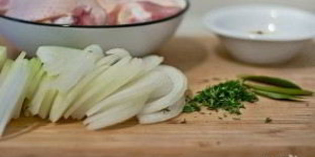 полента с курицей