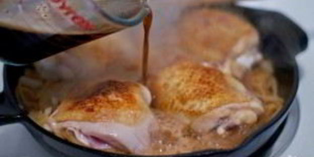 полента с курицей