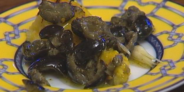 полента с оливками