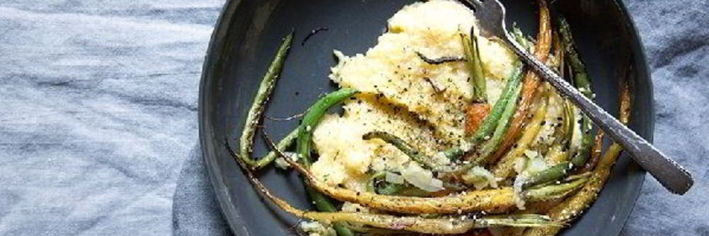 Полента с овощами