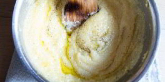 полента с овощами