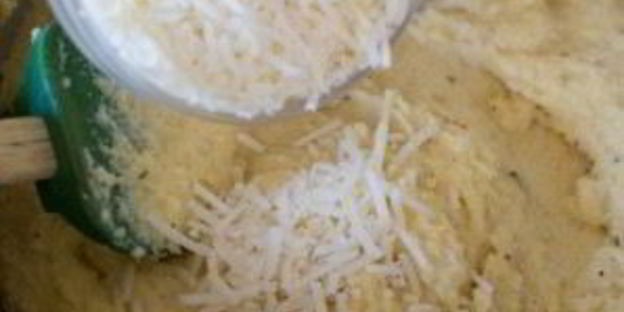 полента с помидорами