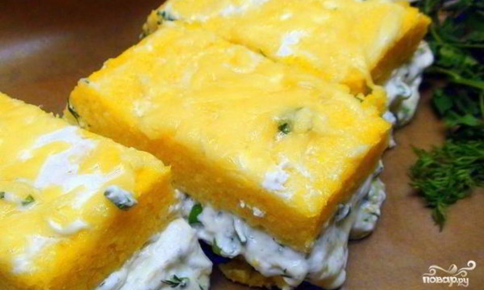 Рецепт поленты с сыром