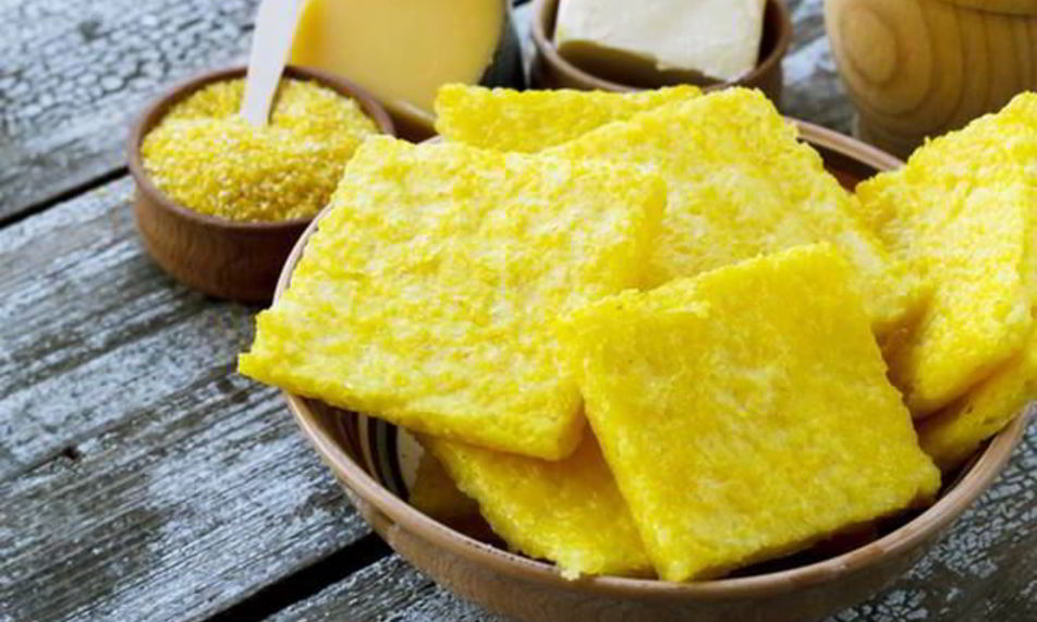 Рецепт поленты с ветчиной и перецем