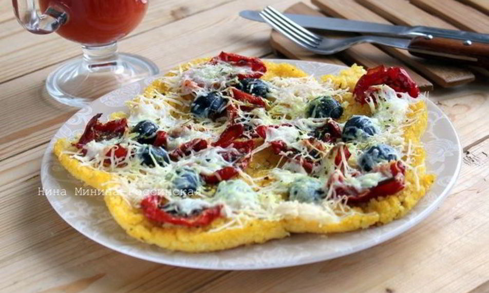 Рецепт поленты с вялеными помидорами