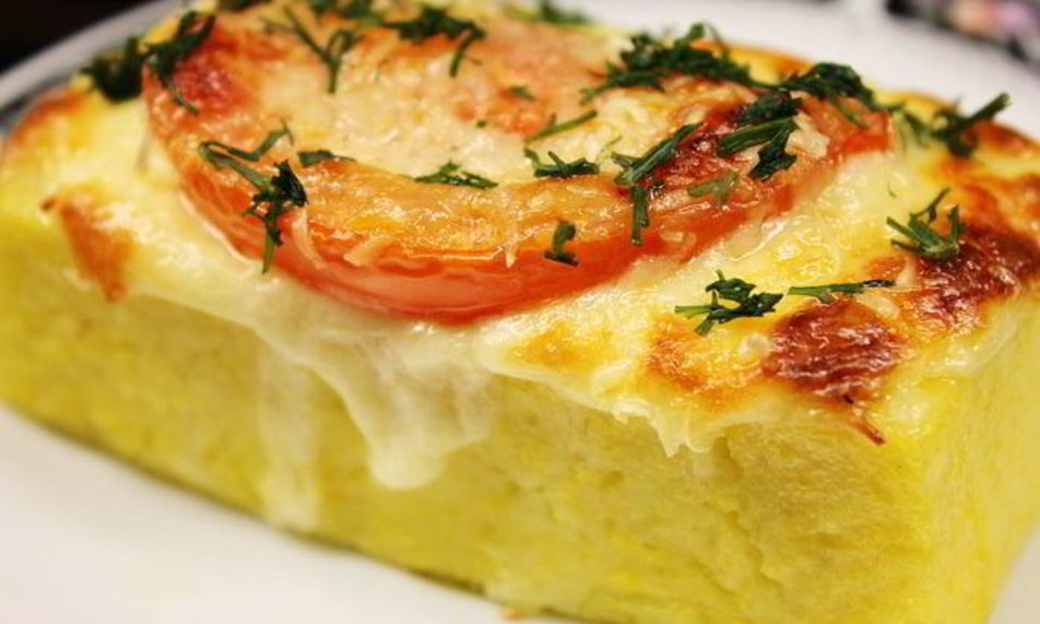 Рецепт запеченной поленты под пармезаном