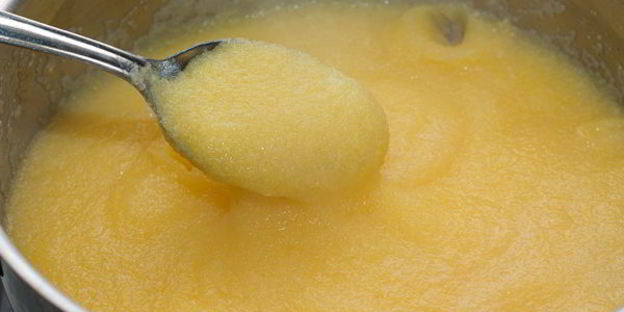 запеченная полента с пармезаном