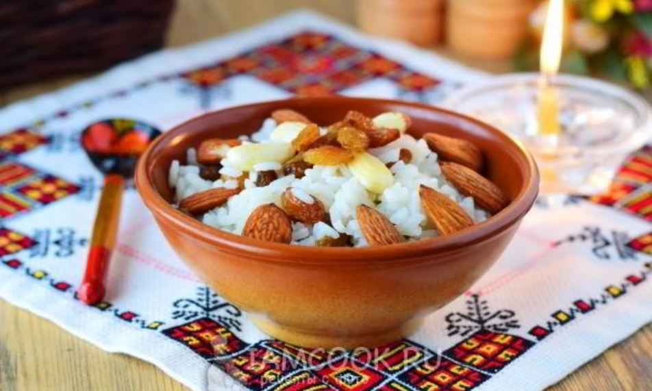 Рецепт кутьи из риса с изюмом поминальная
