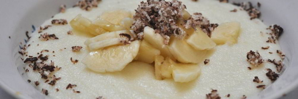 Манная каша с бананом