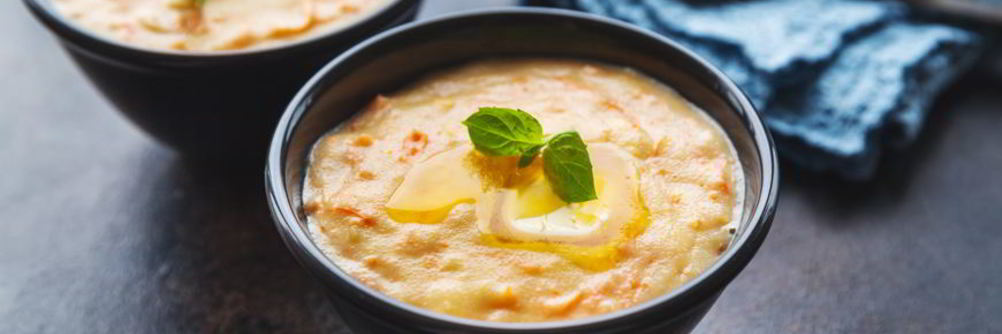 Манная каша с морковью