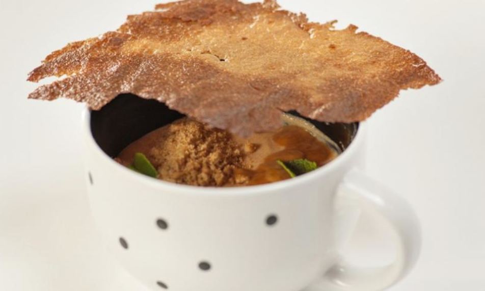 Рецепт манной каши с соленой карамелью