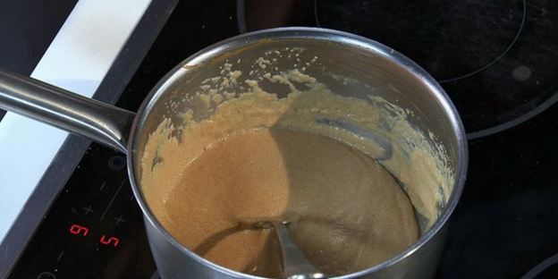 манная каша с соленой карамелью