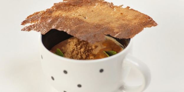 манная каша с соленой карамелью