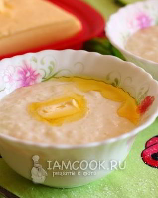 Молочная каша из риса и манки
