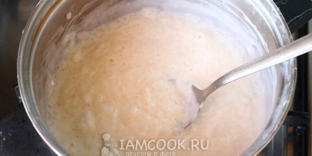 молочная каша из риса и манки